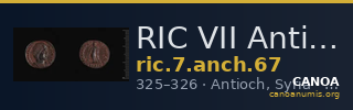 RIC VII Antioch 67 — CANOA