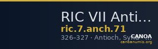 RIC VII Antioch 71 — CANOA