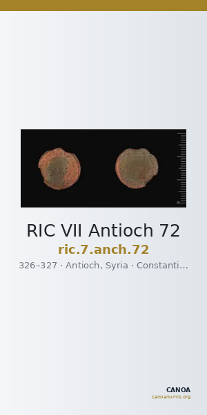 RIC VII Antioch 72 — CANOA
