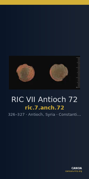 RIC VII Antioch 72 — CANOA