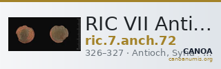 RIC VII Antioch 72 — CANOA