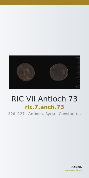 RIC VII Antioch 73 — CANOA