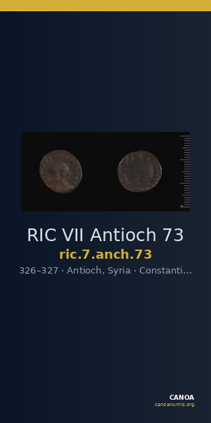 RIC VII Antioch 73 — CANOA