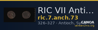 RIC VII Antioch 73 — CANOA