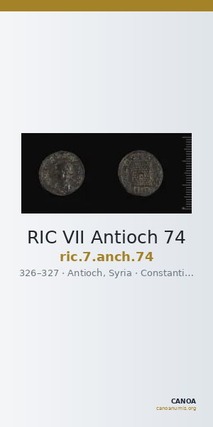 RIC VII Antioch 74 — CANOA
