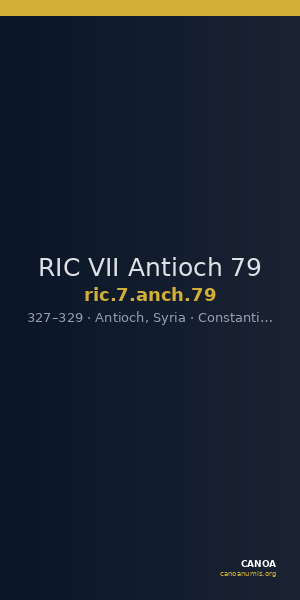 RIC VII Antioch 79 — CANOA