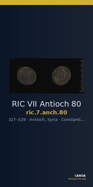 RIC VII Antioch 80 — CANOA