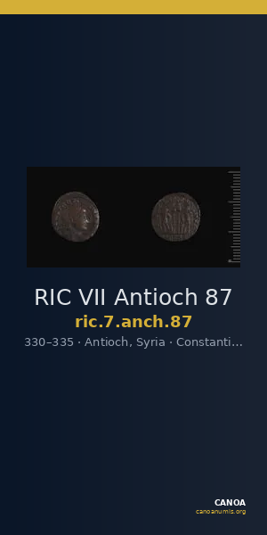 RIC VII Antioch 87 — CANOA