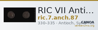 RIC VII Antioch 87 — CANOA