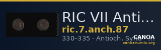 RIC VII Antioch 87 — CANOA