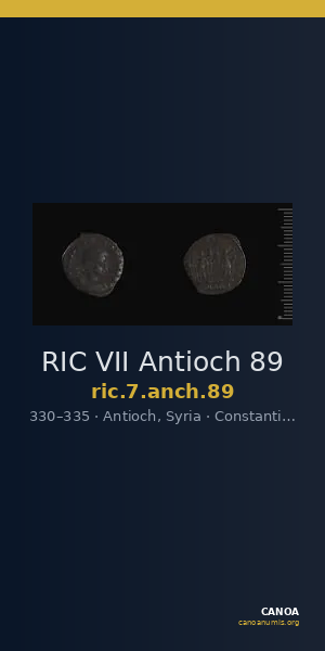 RIC VII Antioch 89 — CANOA