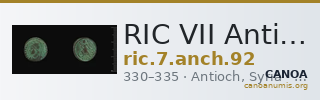 RIC VII Antioch 92 — CANOA
