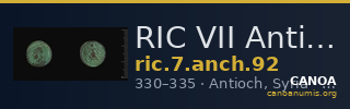 RIC VII Antioch 92 — CANOA