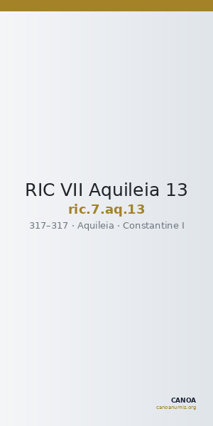 RIC VII Aquileia 13 — CANOA