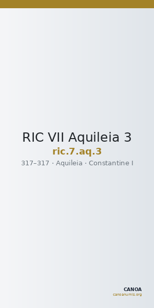 RIC VII Aquileia 3 — CANOA