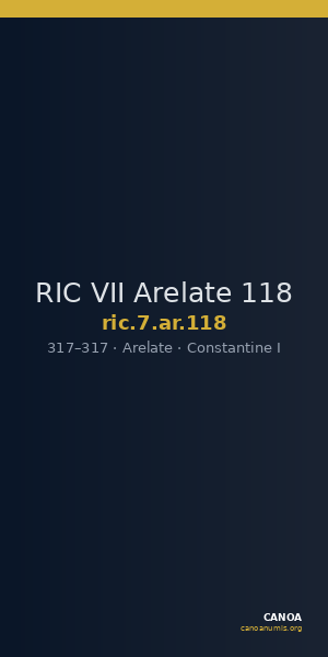 RIC VII Arelate 118 — CANOA