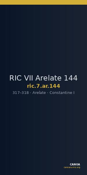RIC VII Arelate 144 — CANOA