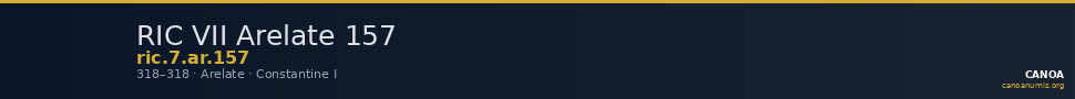 RIC VII Arelate 157 — CANOA