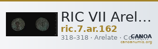 RIC VII Arelate 162 — CANOA