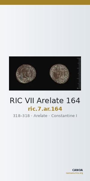 RIC VII Arelate 164 — CANOA