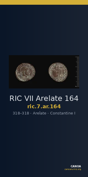 RIC VII Arelate 164 — CANOA