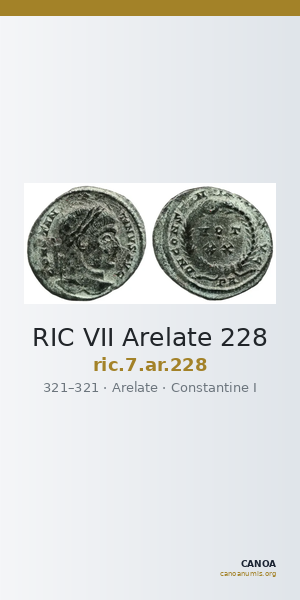 RIC VII Arelate 228 — CANOA