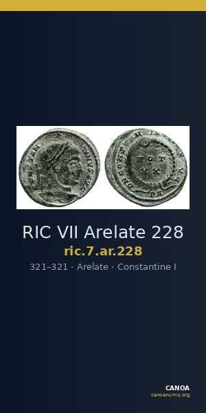 RIC VII Arelate 228 — CANOA