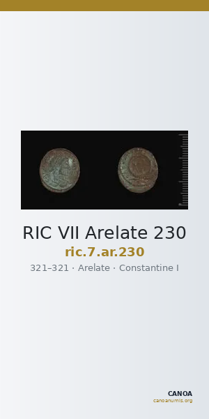 RIC VII Arelate 230 — CANOA