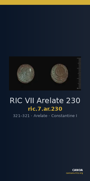 RIC VII Arelate 230 — CANOA