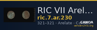 RIC VII Arelate 230 — CANOA
