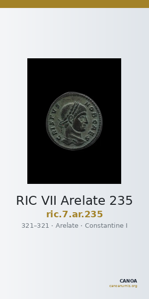 RIC VII Arelate 235 — CANOA