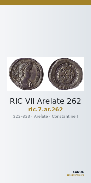 RIC VII Arelate 262 — CANOA