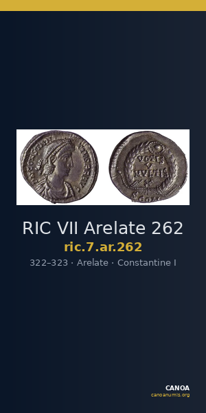 RIC VII Arelate 262 — CANOA