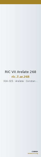 RIC VII Arelate 268 — CANOA