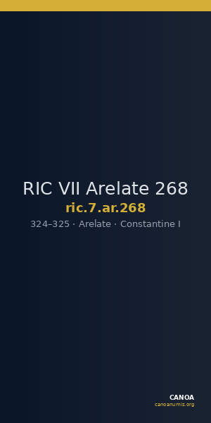 RIC VII Arelate 268 — CANOA