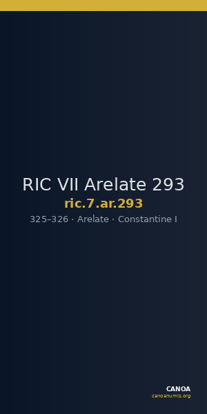 RIC VII Arelate 293 — CANOA