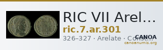 RIC VII Arelate 301 — CANOA