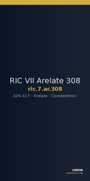 RIC VII Arelate 308 — CANOA