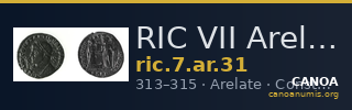 RIC VII Arelate 31 — CANOA