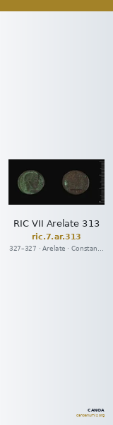 RIC VII Arelate 313 — CANOA