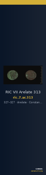 RIC VII Arelate 313 — CANOA