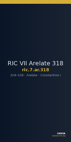 RIC VII Arelate 318 — CANOA
