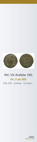RIC VII Arelate 381 — CANOA