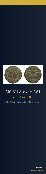RIC VII Arelate 381 — CANOA