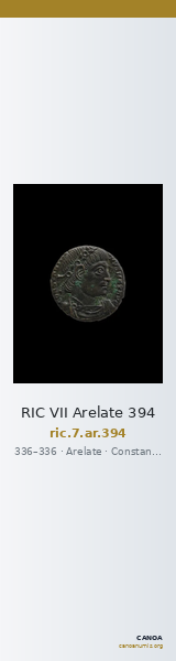 RIC VII Arelate 394 — CANOA