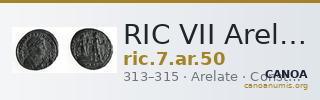 RIC VII Arelate 50 — CANOA