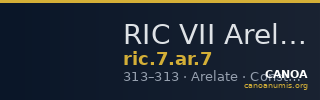RIC VII Arelate 7 — CANOA
