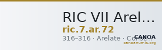 RIC VII Arelate 72 — CANOA
