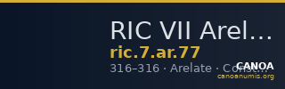RIC VII Arelate 77 — CANOA
