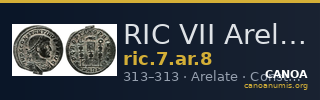 RIC VII Arelate 8 — CANOA